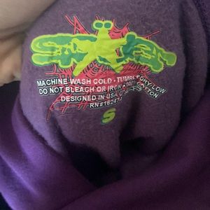 purple sp5der hoodie